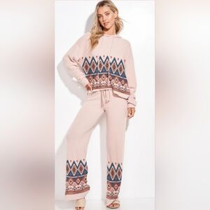 Aztec Hoodie Loungewear 2 piece Set